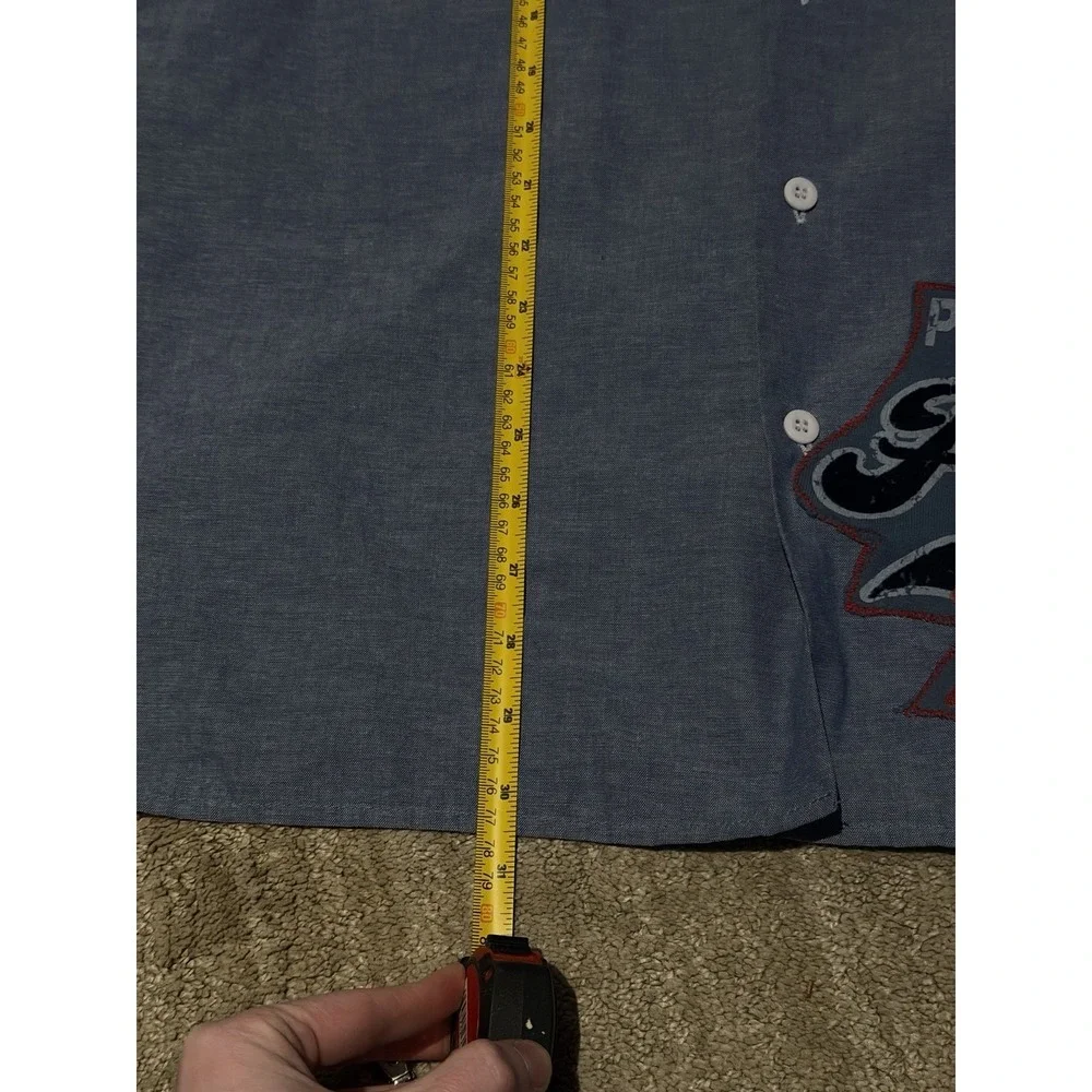Reworked Vintage Dickies Baseball Shirt‎ Pittsburgh Pitbulls 1960 Patch L